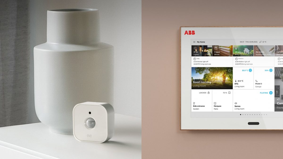 Eve Motion and ABB KNX Panel
