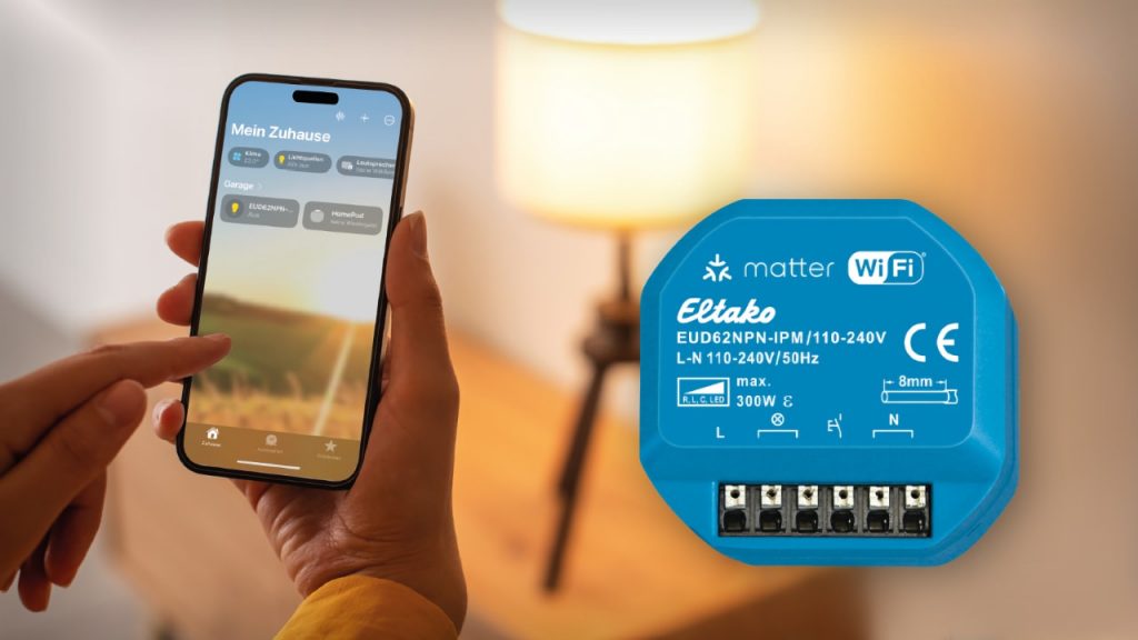 Eltako Universal-Dimmaktor mit iPhone und Apple Home-App