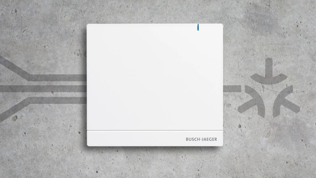 Schematic representation with access point from Busch-free@home